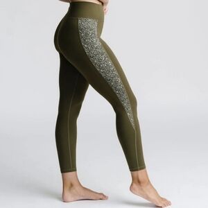 Zyia Leggings - Olive Speckle